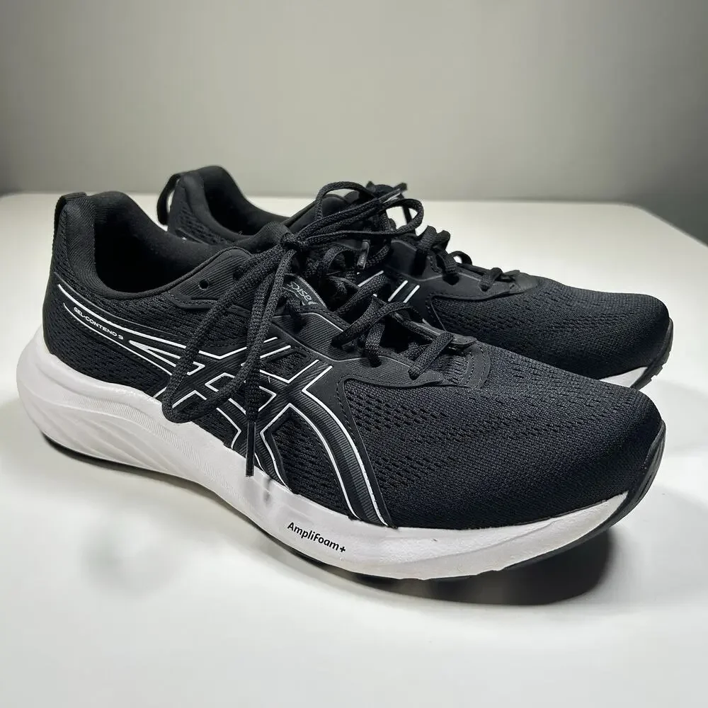 ASICS GEL Contend 9 Women’s 11 Wide D 1012B678 Black Running Shoes Amplifoam+
